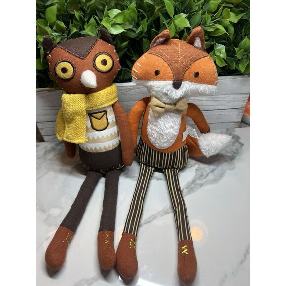 Target Other - Spritz Plush Shelf Sitter Orange Fox  14" Owl Stuffed Animal Target Weight‎ 2018